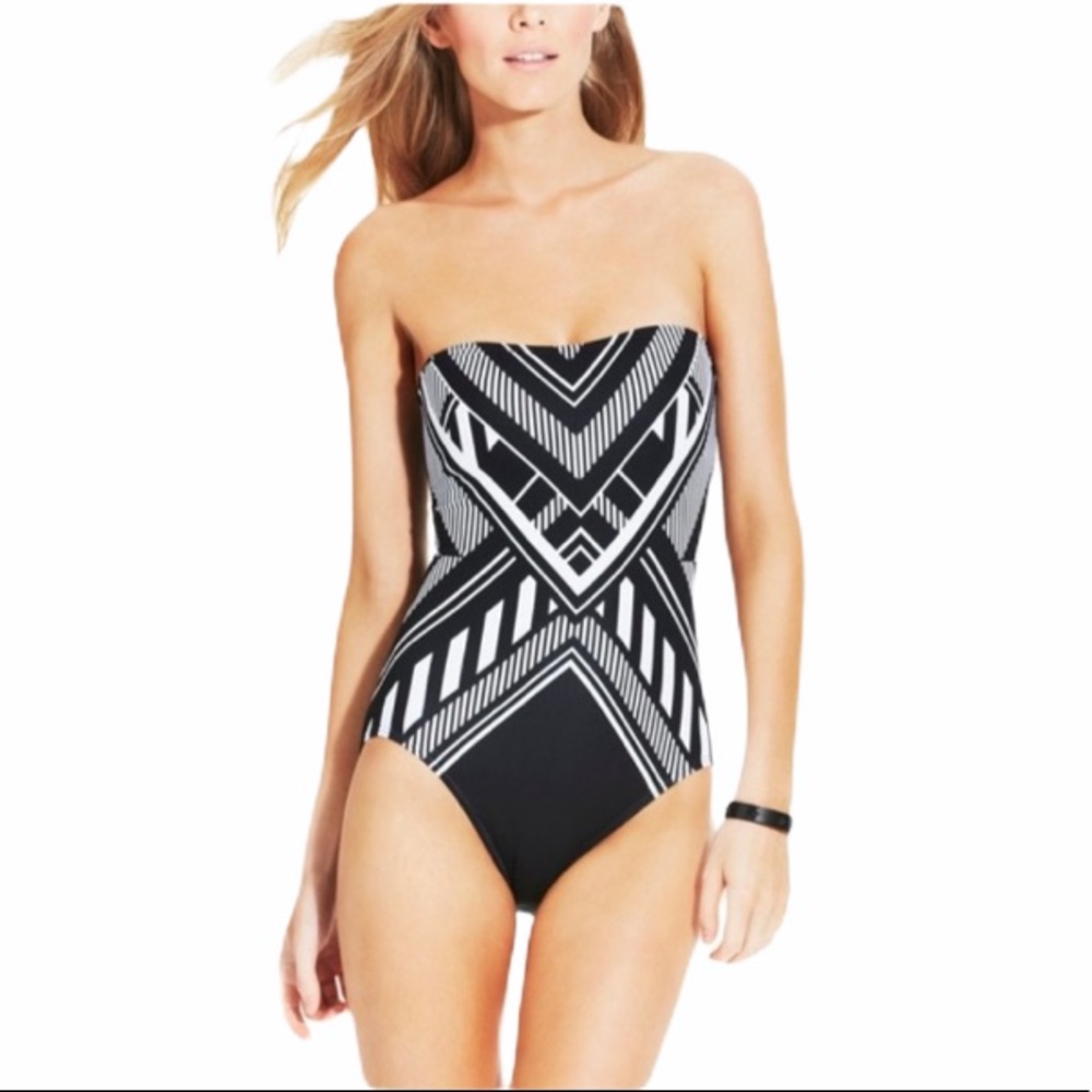 VINCE CAMUTO One-piece Bandeau Swimsuit 6